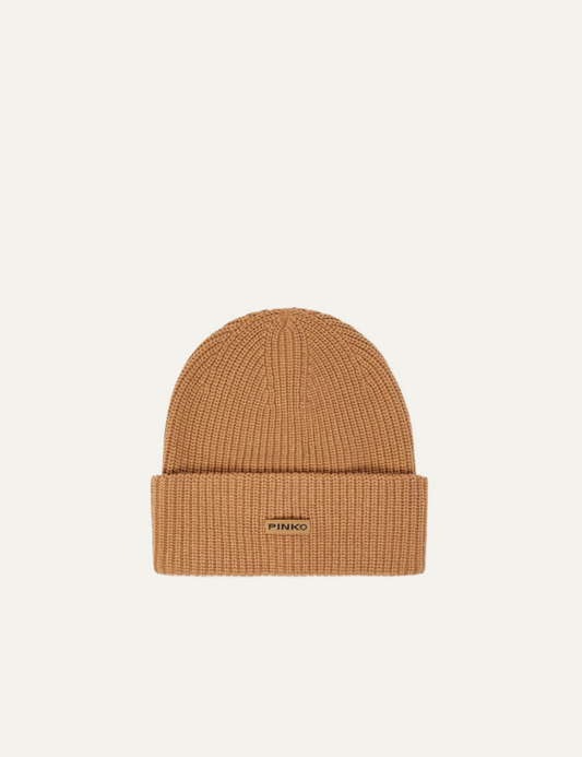 PINKO BOSNIA BEANIE BEIGE