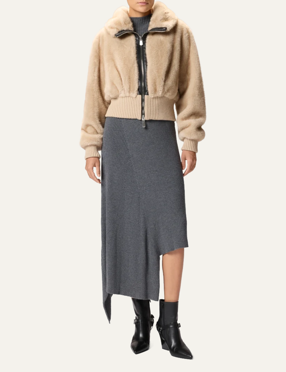 PINKO BAGELS BOMBER BEIGE