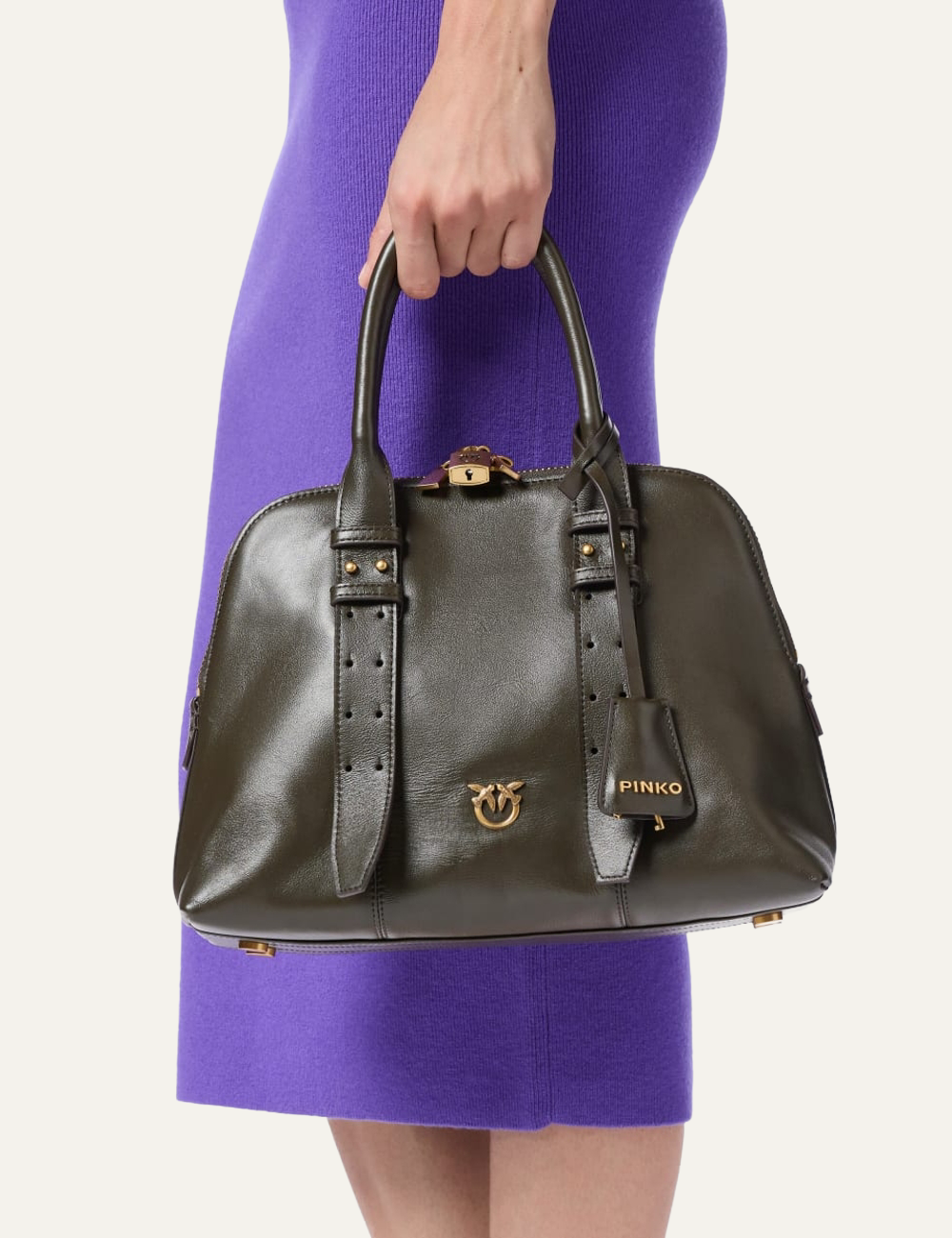 PINKO BOWLING BAG MEDIUM VITELLO MORBIDO