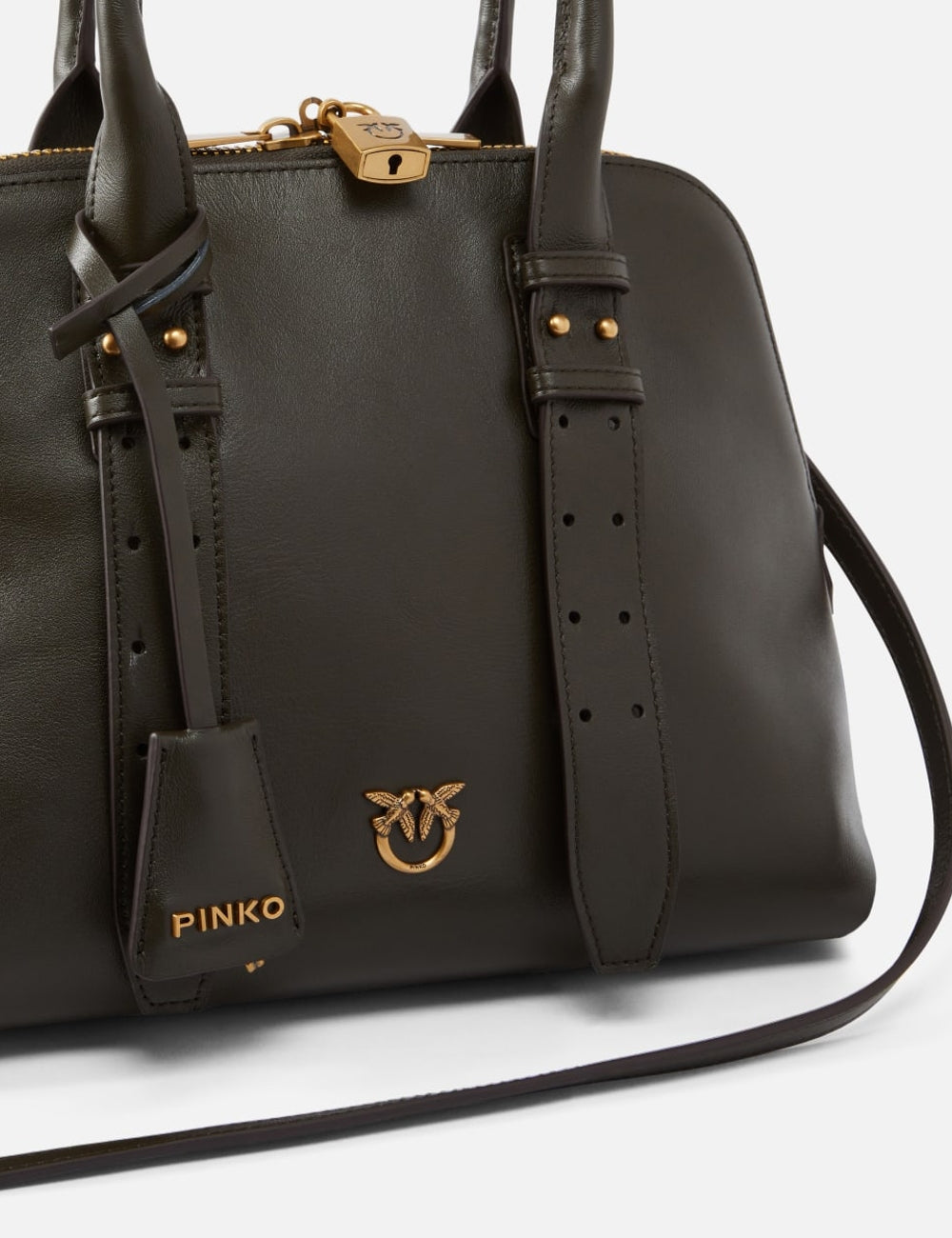 PINKO BOWLING BAG MEDIUM VITELLO MORBIDO