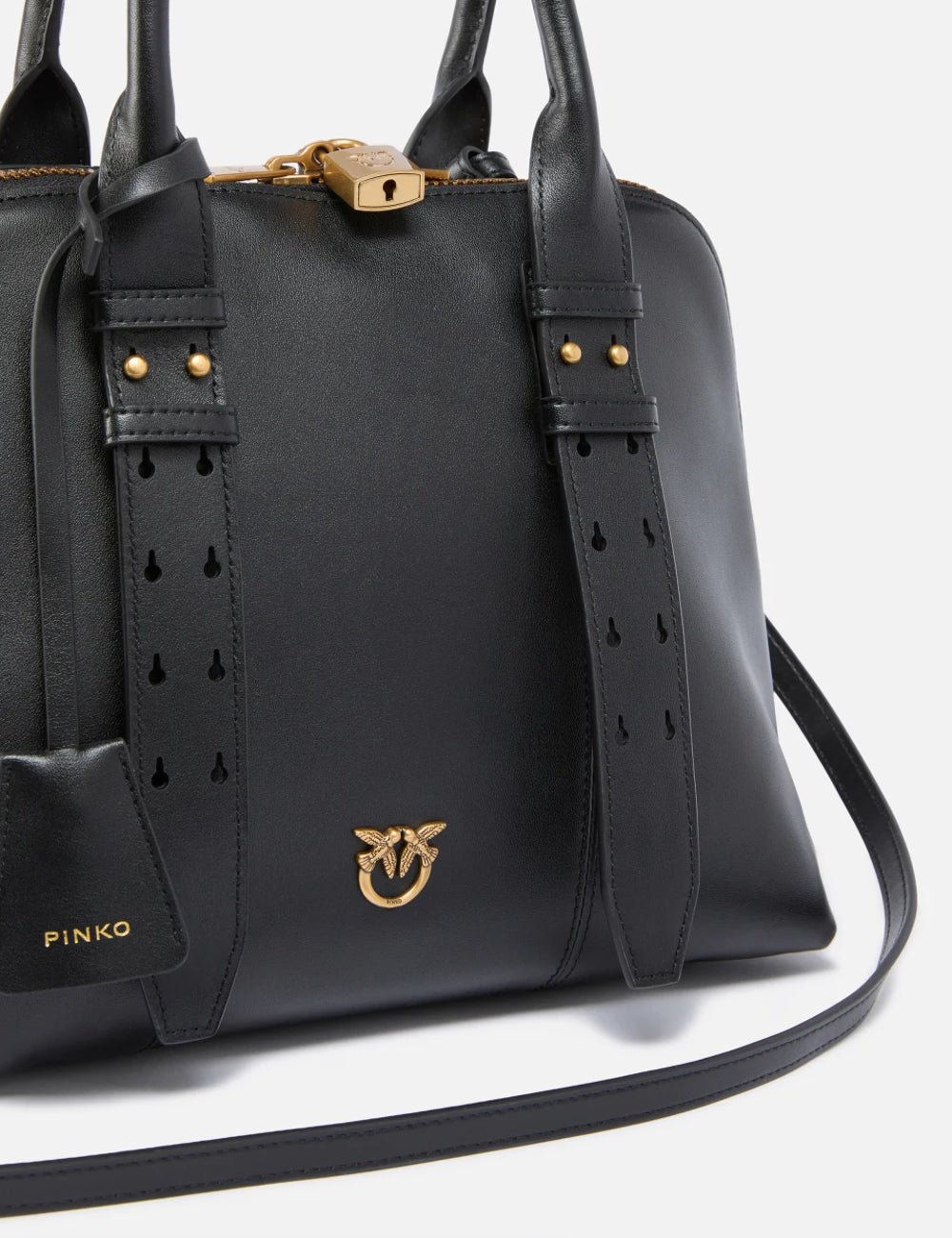 PINKO BOWLING BAG MEDIUM VITELLO MORBIDO