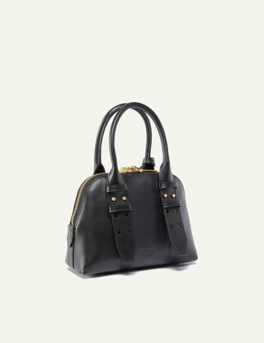 PINKO BOWLING BAG ZIP MINI PELLE NAPLAK