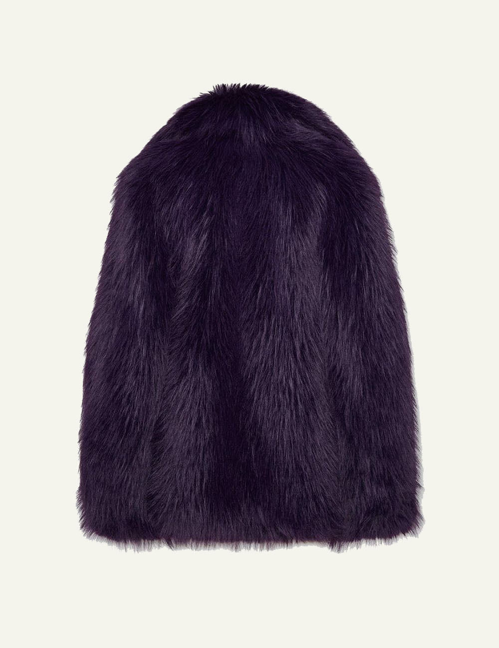 DSQUARED FAUX FUR COAT IN PURPLE