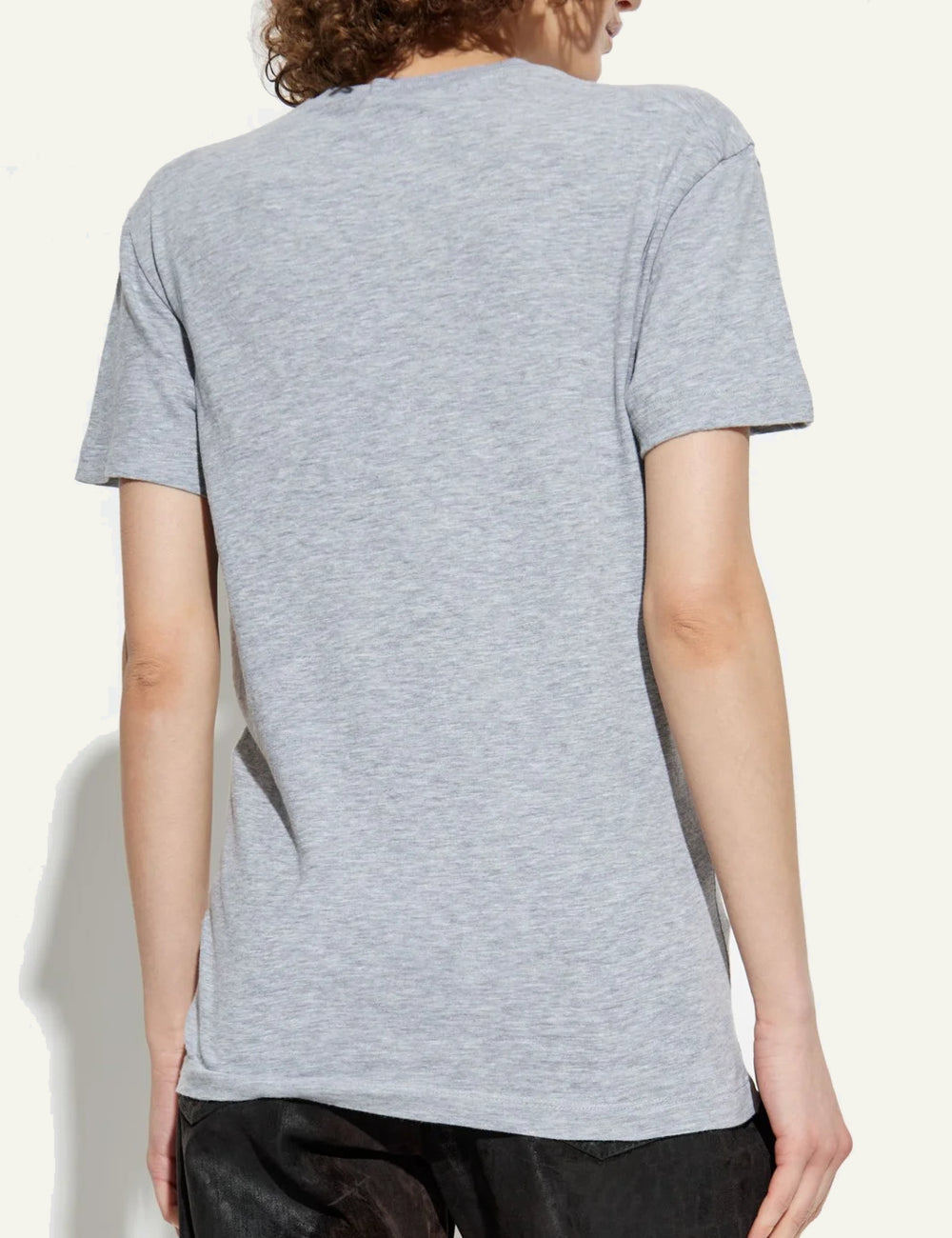 DSQUARED GRAPHIC PRINTED CREWNECK T-SHIRT IN GREY