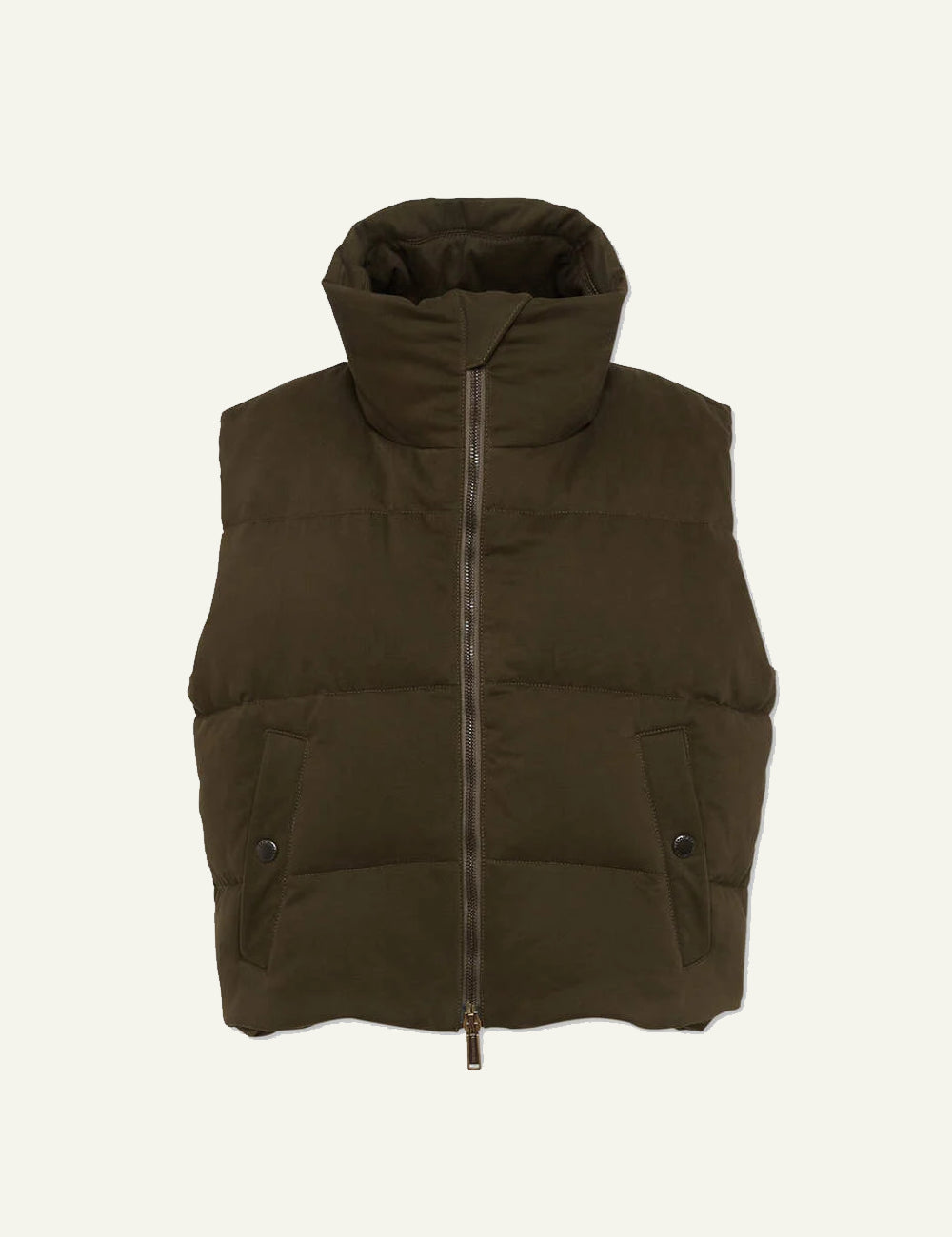 DSQUARED2 PRINTED COTTON BALL PUFF VEST