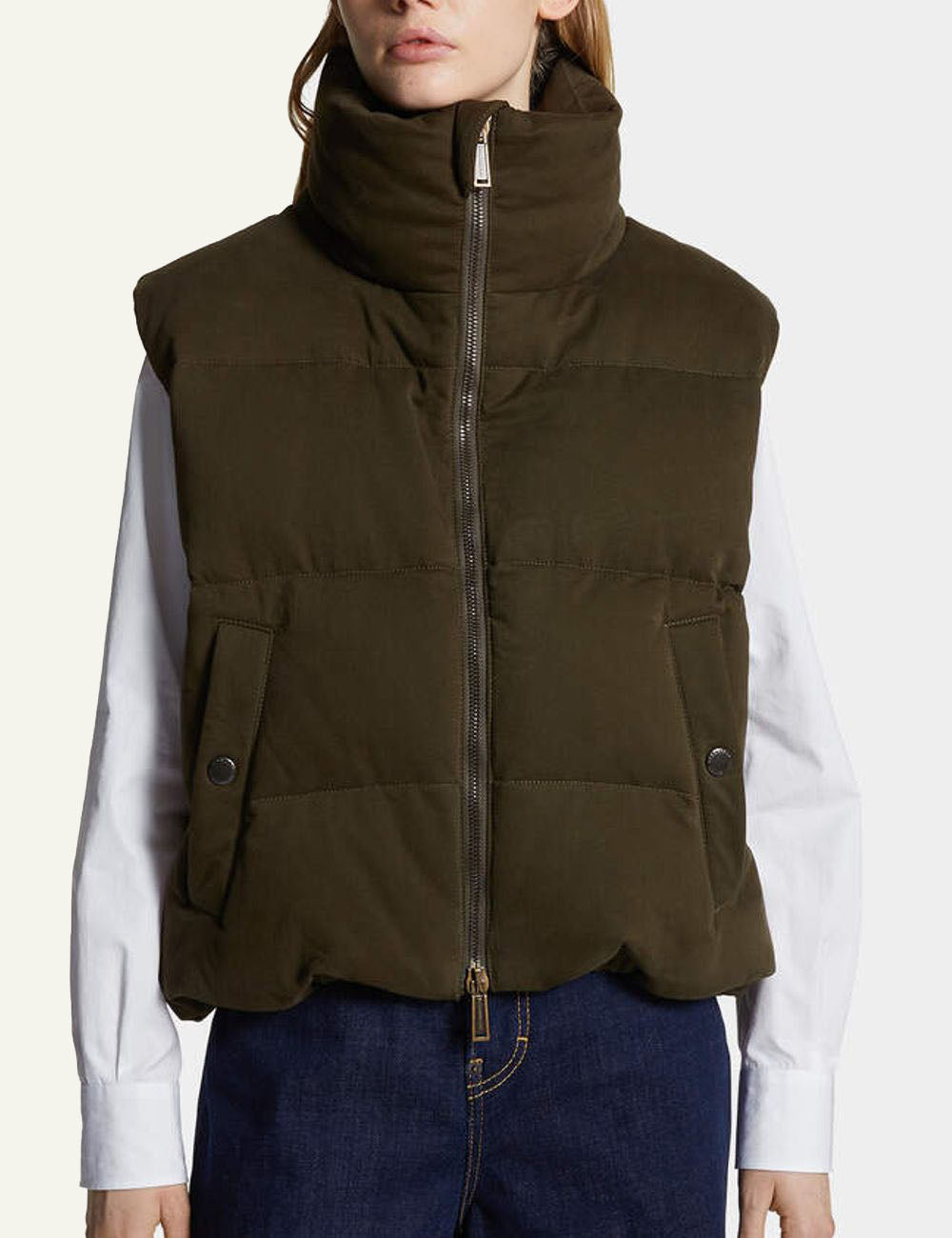 DSQUARED2 PRINTED COTTON BALL PUFF VEST