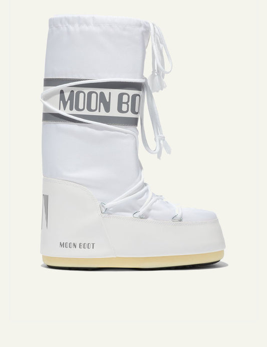 MOON BOOT MB ICON NYLON WHITE