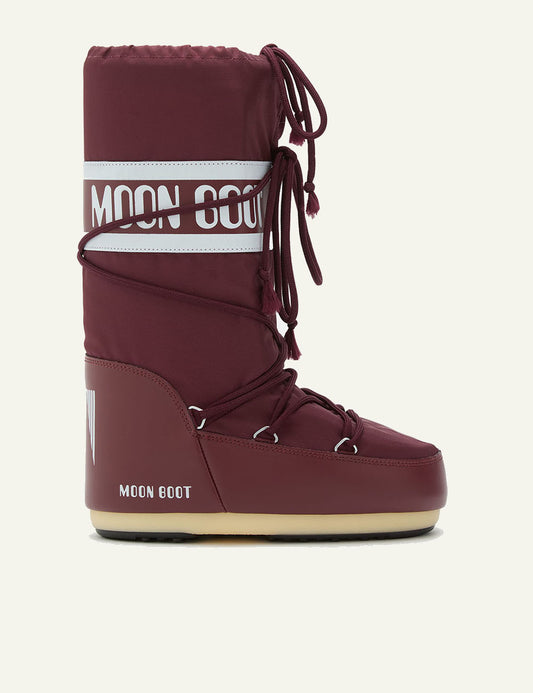MOON BOOT MB ICON NYLON BURGUNDY