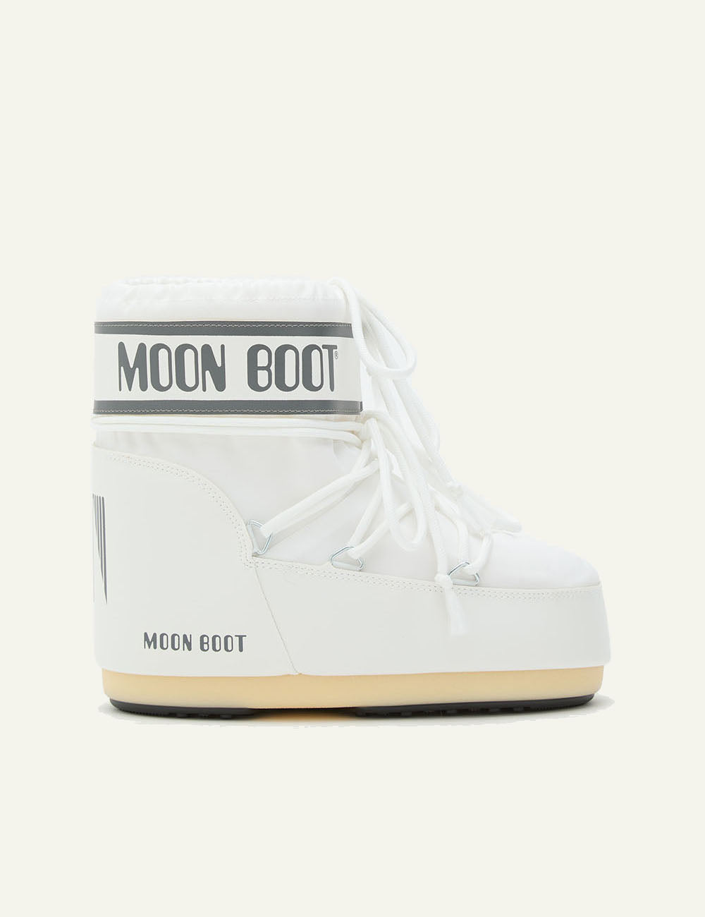 MOON BOOT MB ICON LOW NYLON WHITE MONO