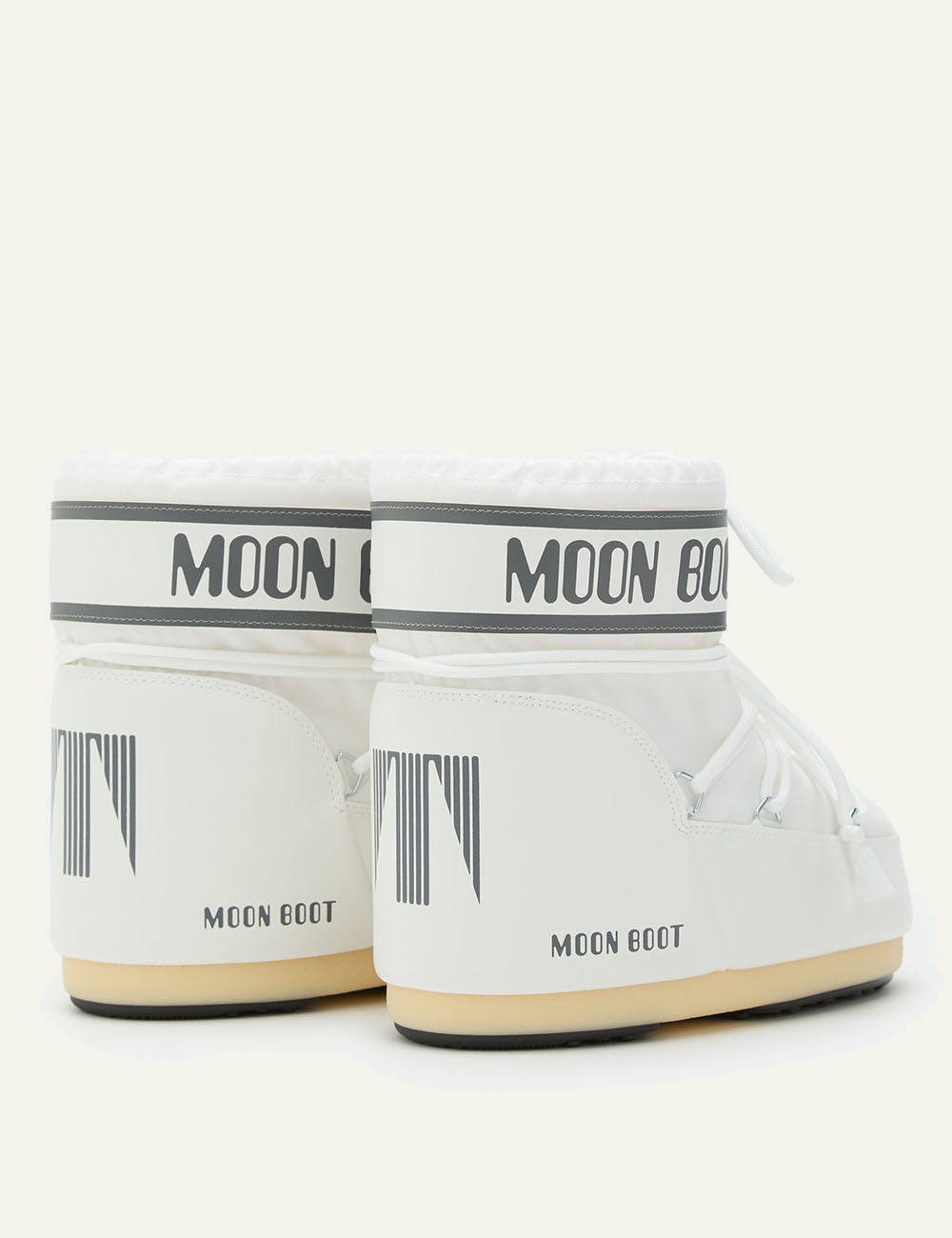 MOON BOOT MB ICON LOW NYLON WHITE MONO