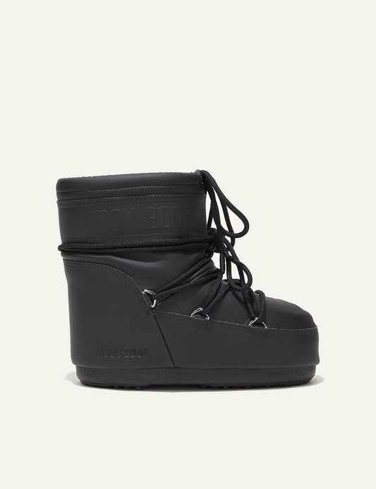 MOON BOOT MB ICON LOW RUBBER BLACK