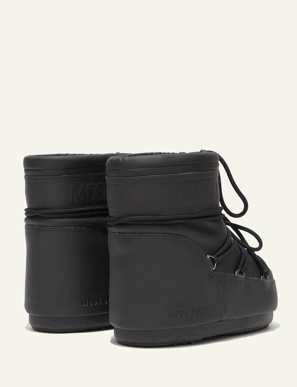 MOON BOOT MB ICON LOW RUBBER BLACK