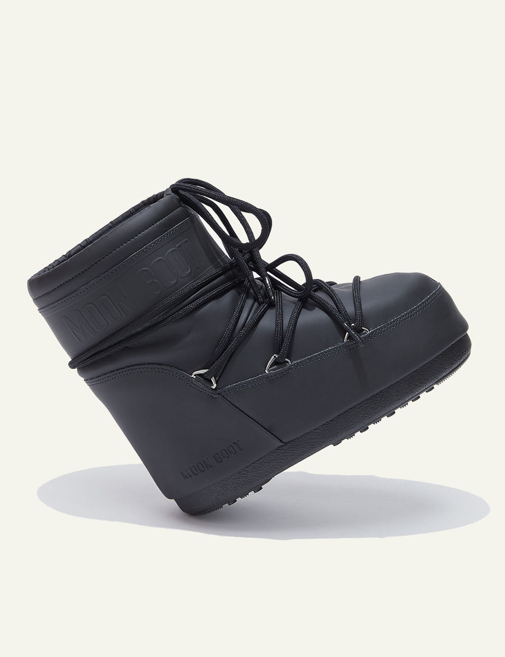 MOON BOOT MB ICON LOW RUBBER BLACK