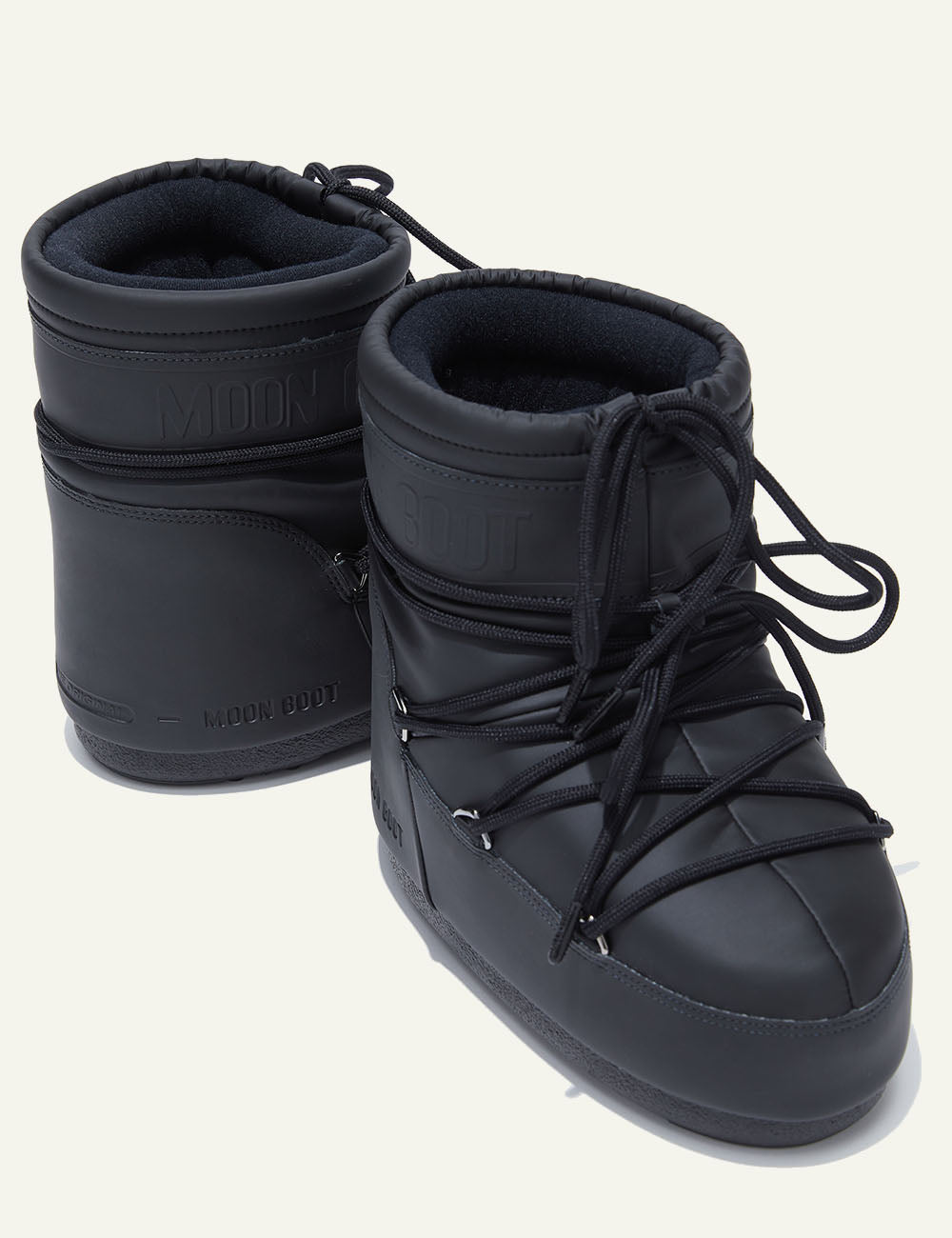 MOON BOOT MB ICON LOW RUBBER BLACK