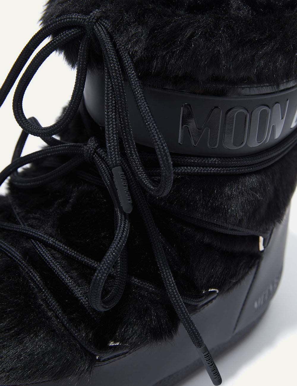 MOON BOOT MB ICON LOW FAUX FUR BLACK