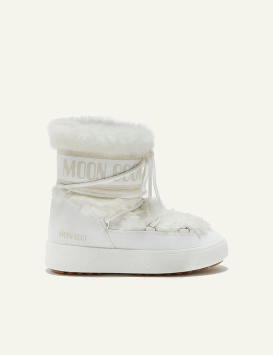 MOON BOOT MB LTRACK FAUX FUR WP WHITE