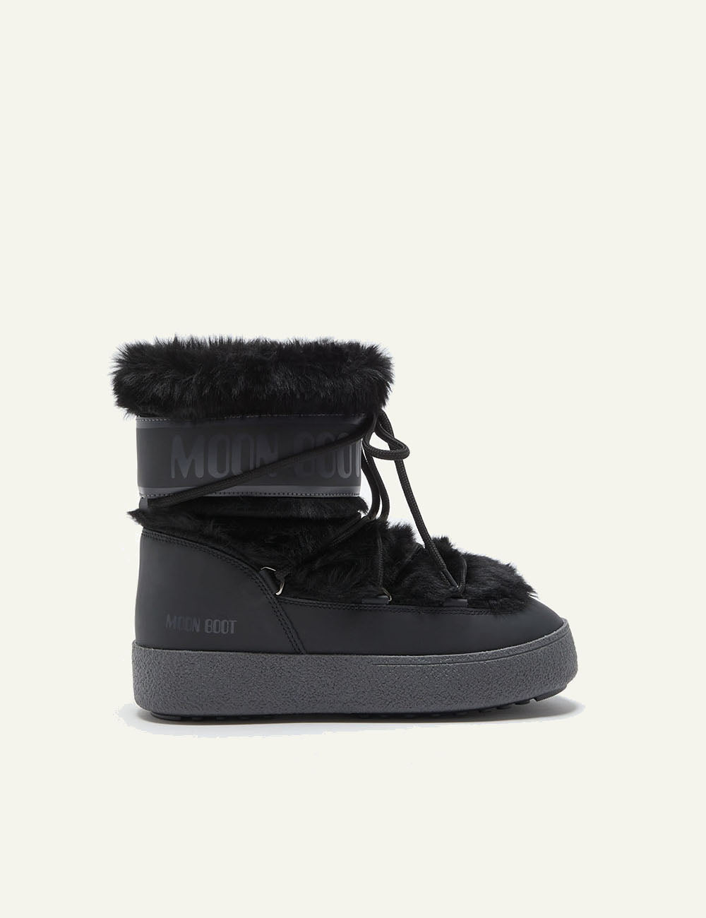 MOON BOOT MB LTRACK FAUX FUR WP BLACK
