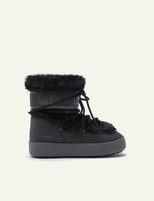 MOON BOOT MB LTRACK FAUX FUR WP BLACK