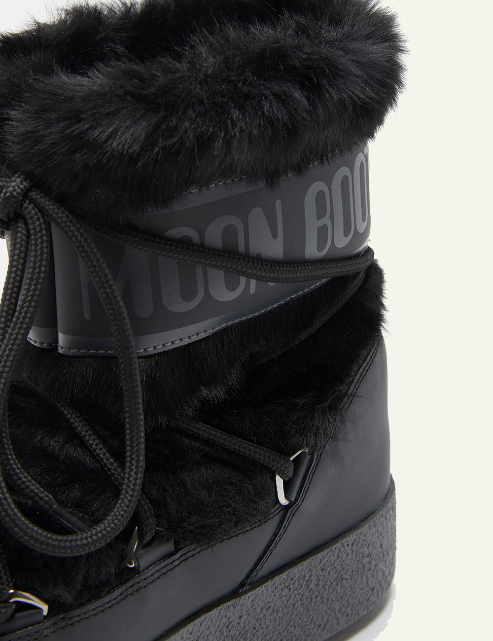 MOON BOOT MB LTRACK FAUX FUR WP BLACK