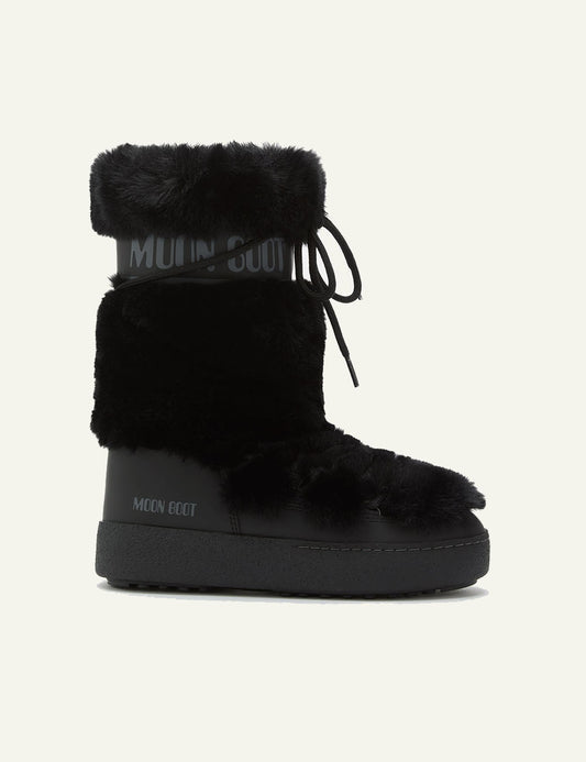 MOON BOOT MB LTRACK FAUX FUR HIGH WP BLACK