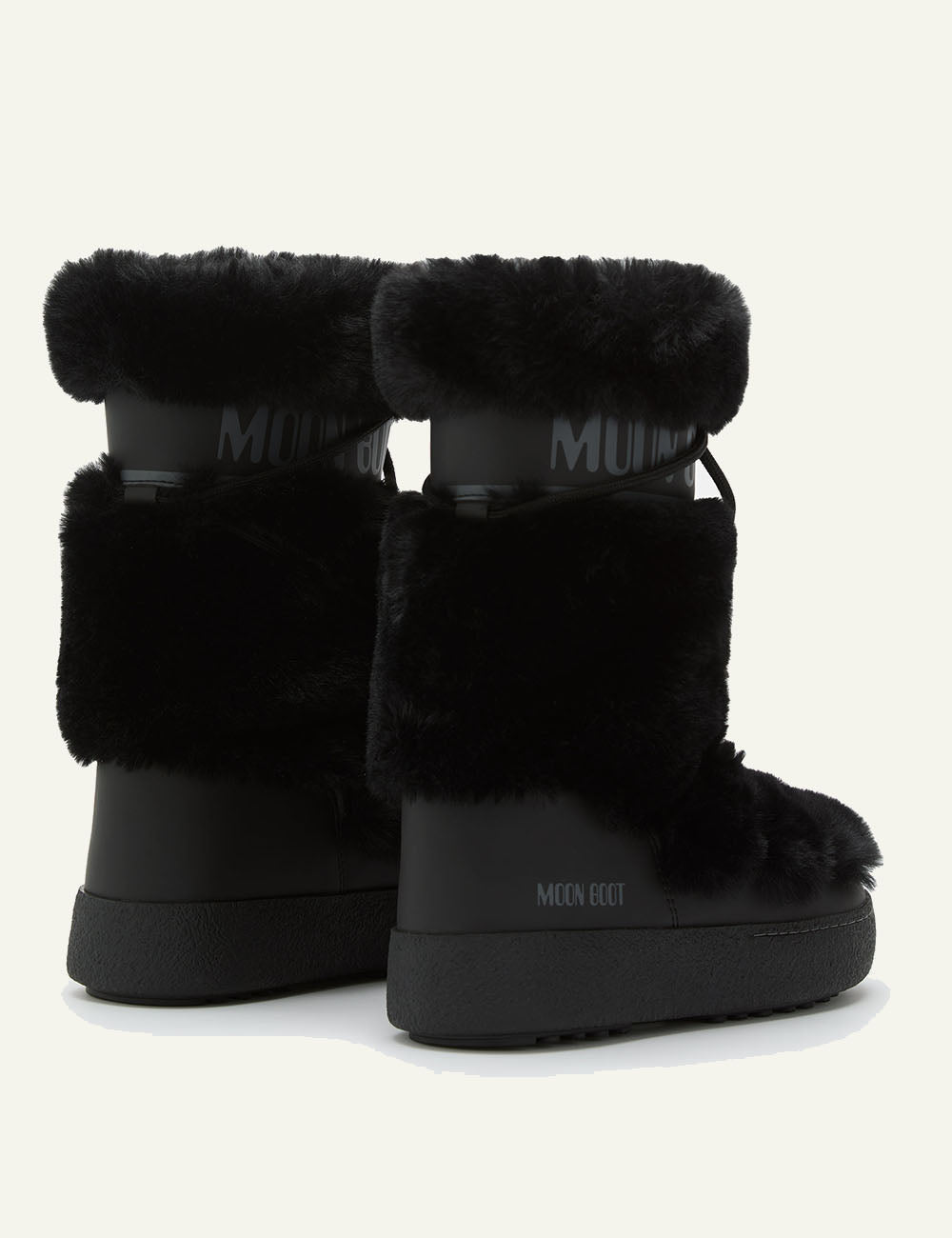 MOON BOOT MB LTRACK FAUX FUR HIGH WP BLACK