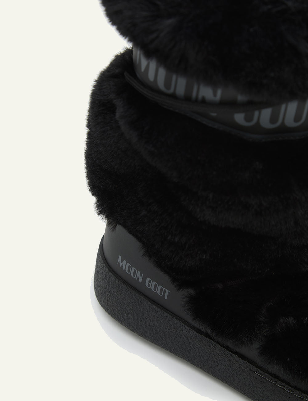 MOON BOOT MB LTRACK FAUX FUR HIGH WP BLACK