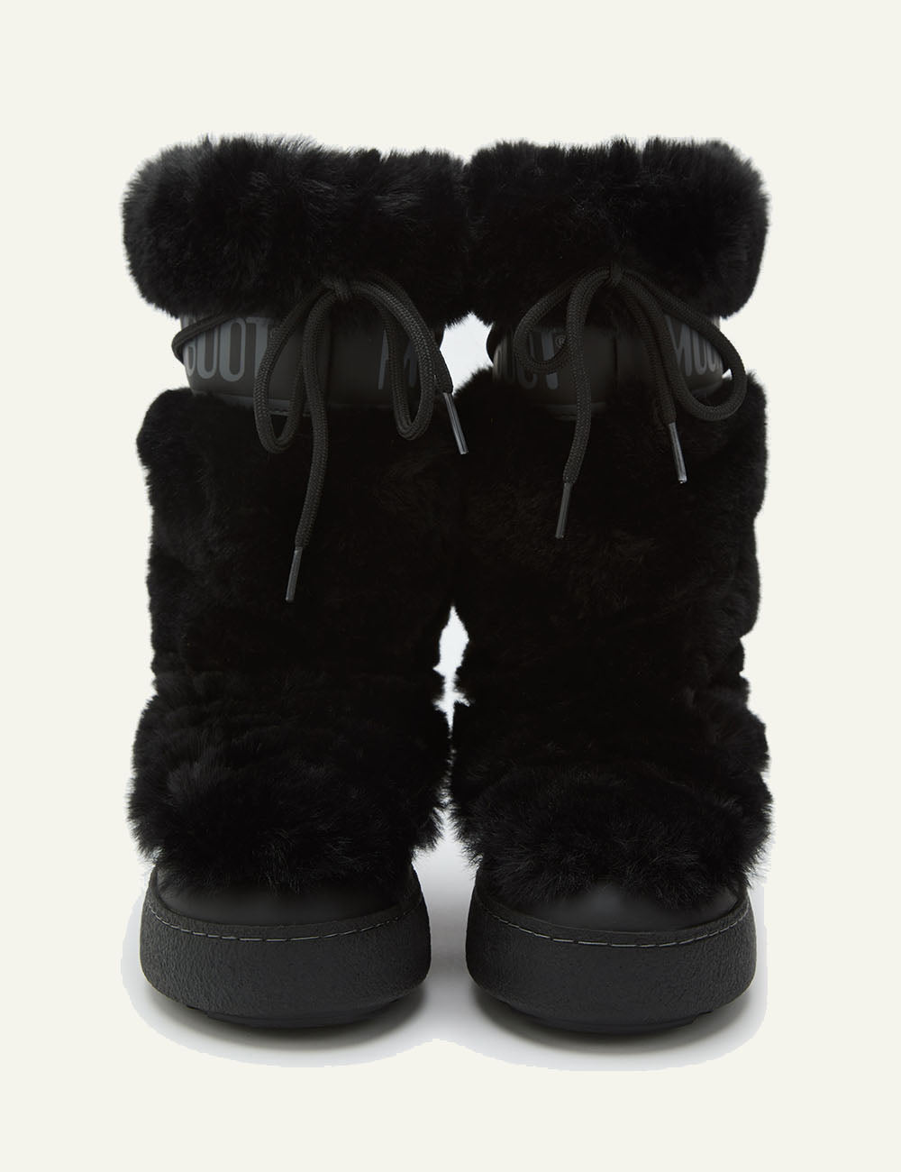 MOON BOOT MB LTRACK FAUX FUR HIGH WP BLACK