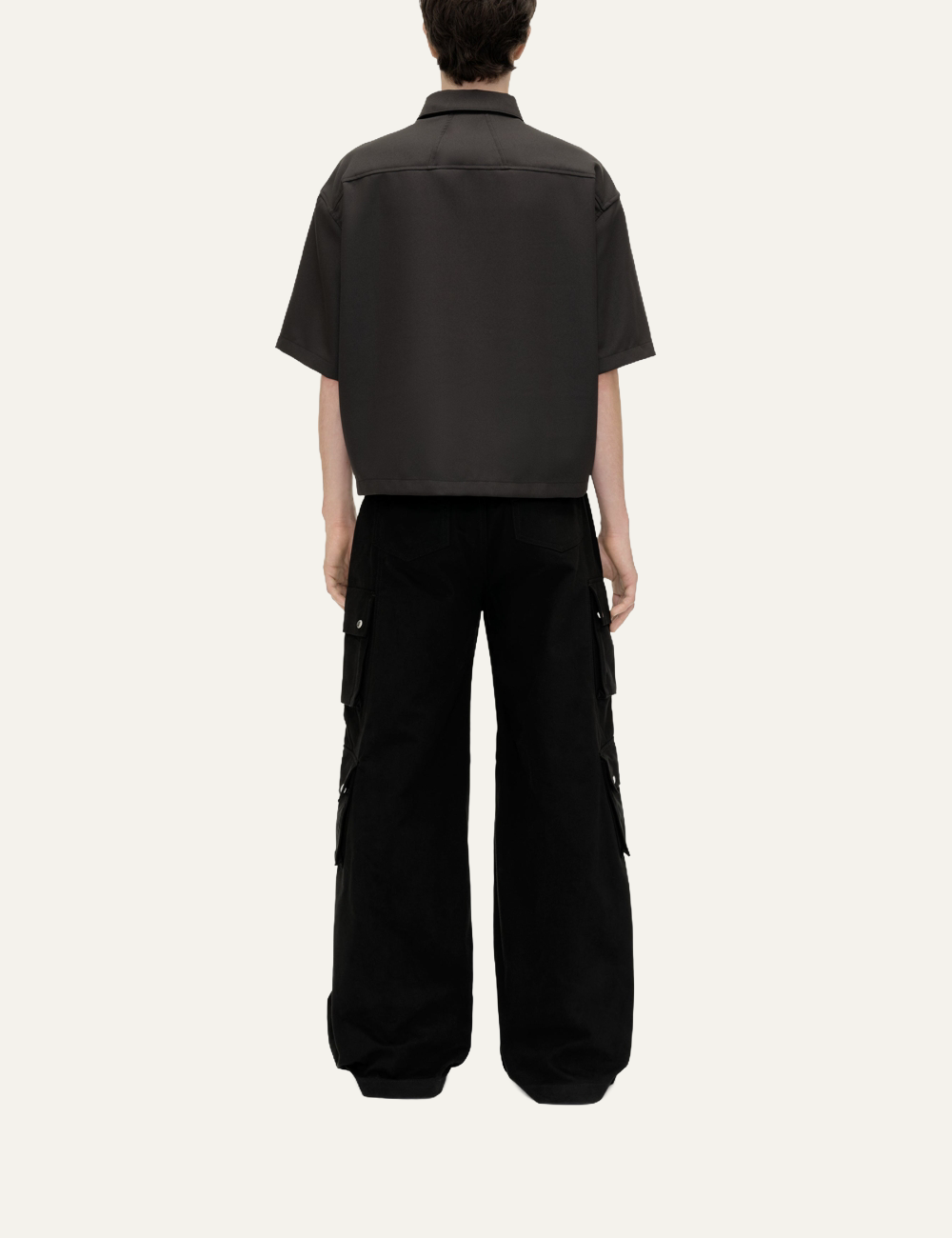 RHUDE CENTER LOGO BUTTON UP SHIRT