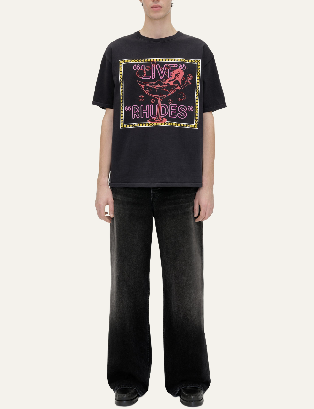 RHUDE LIVE RHUDES TEE VINTAGE