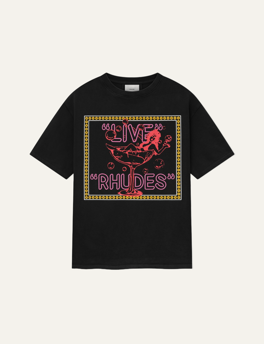 RHUDE LIVE RHUDES TEE VINTAGE