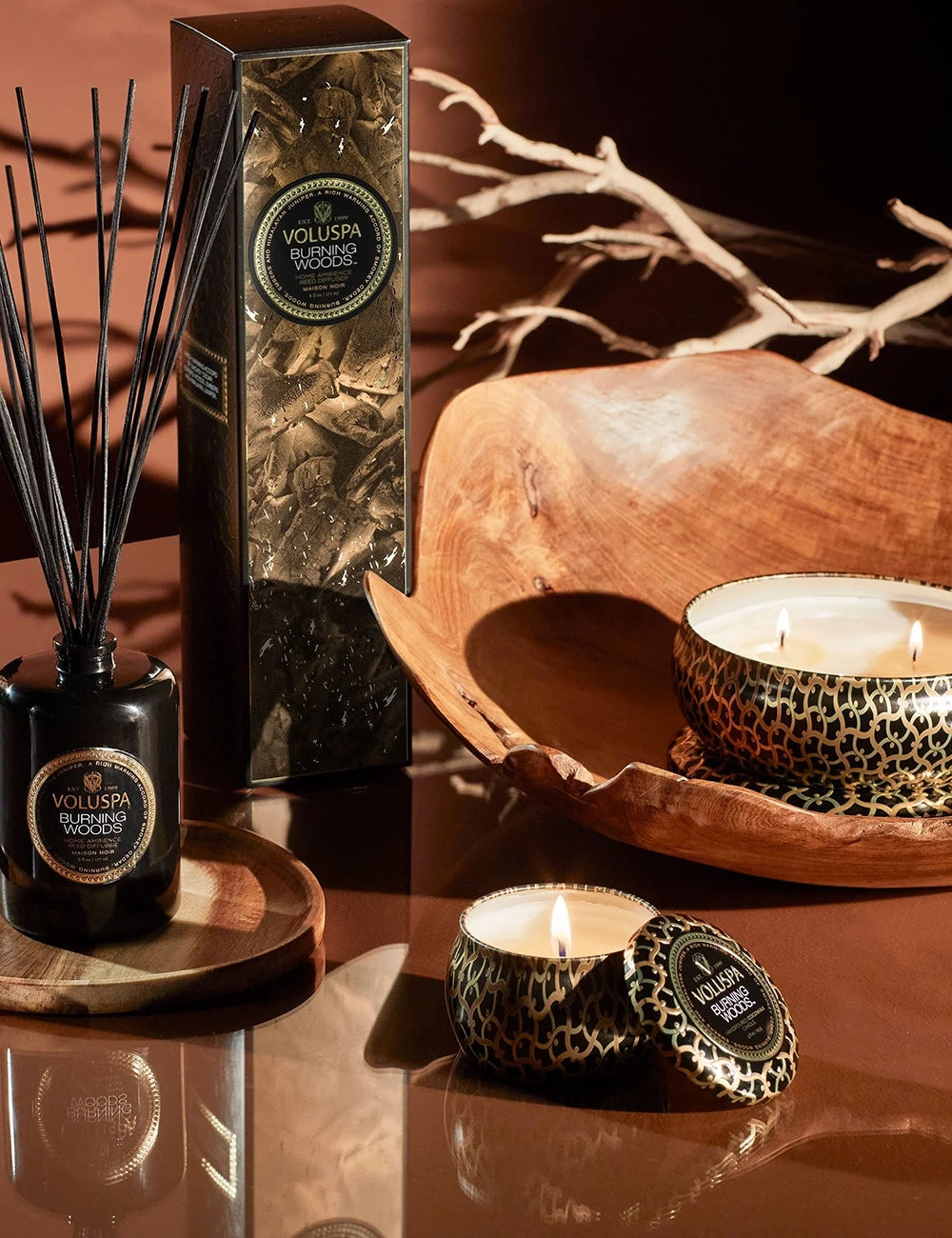 VOLUSPA BURNING WOODS 3W