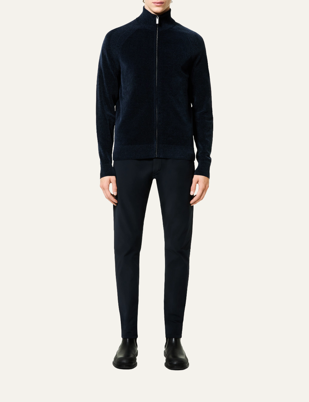 RRD VELVET FULL ZIP KNIT