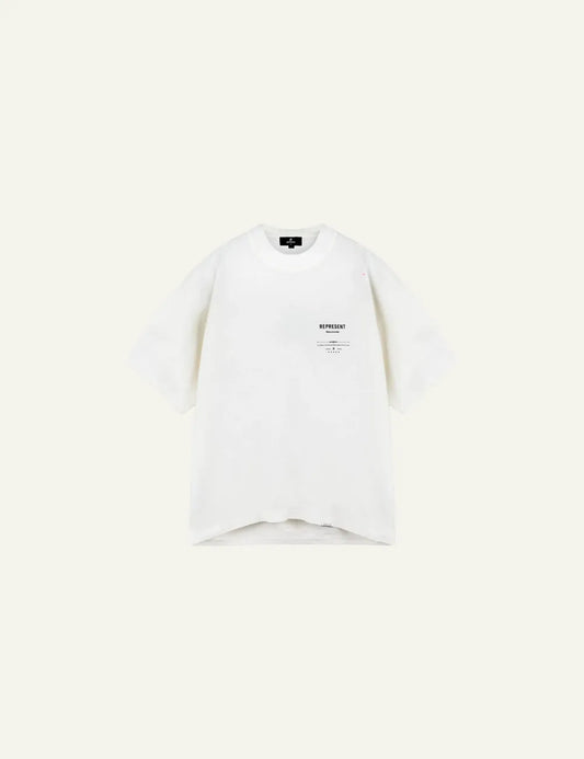 REPRESENT REVERE MANOR T-SHIRT AGED WHITE