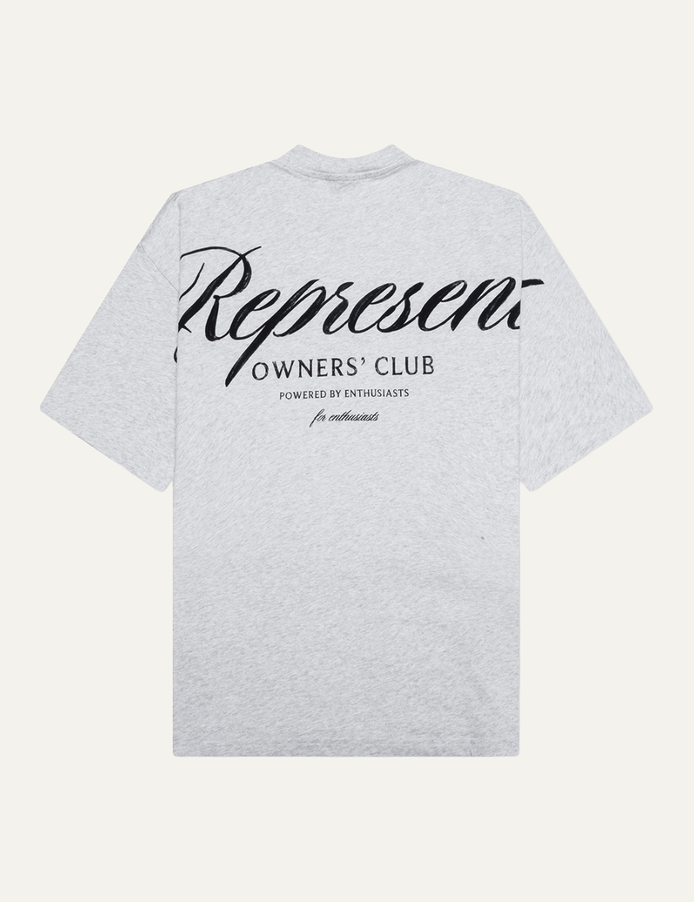 REPRESENT OC SCRIPT T-SHIRT CREAM MARL