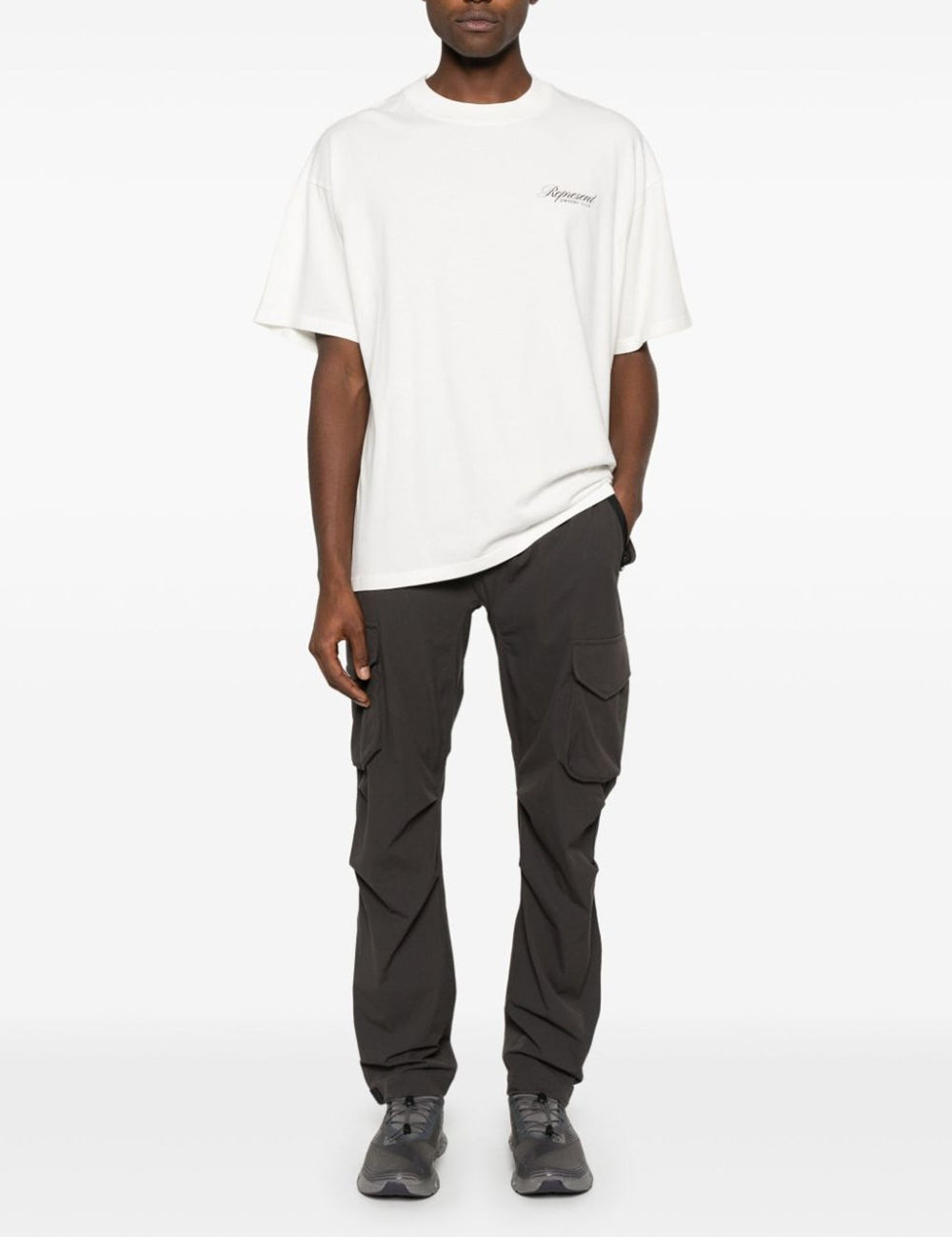 REPRESENT OC SCRIPT T-SHIRT FLAT WHITE