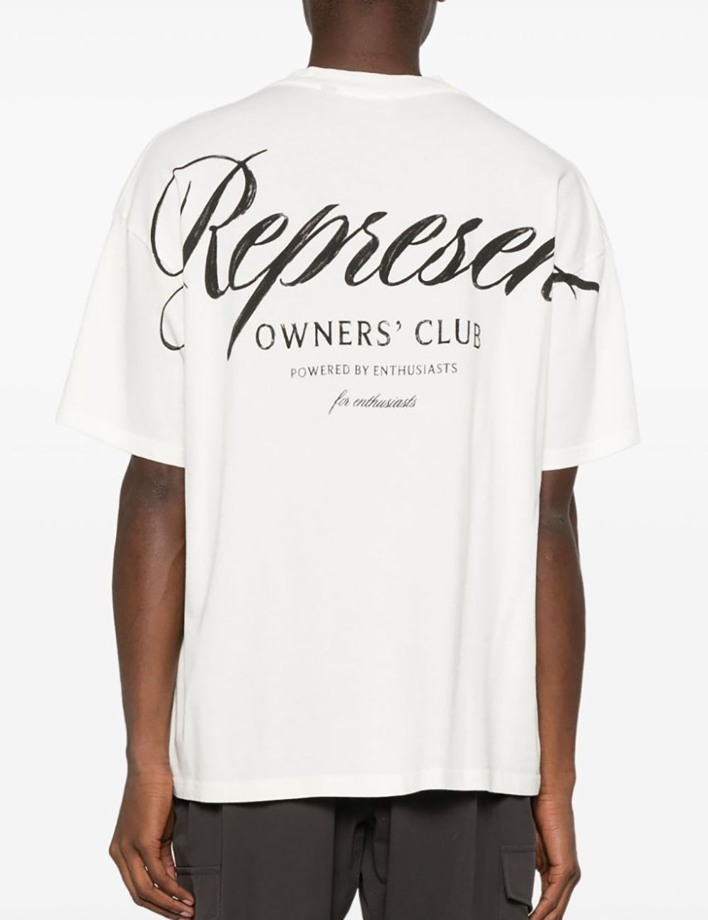 REPRESENT OC SCRIPT T-SHIRT FLAT WHITE