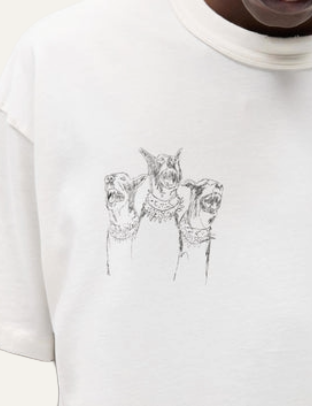 REPRESENT THOROUGHBRED DOGS T-SHIRT FLAT WHITE