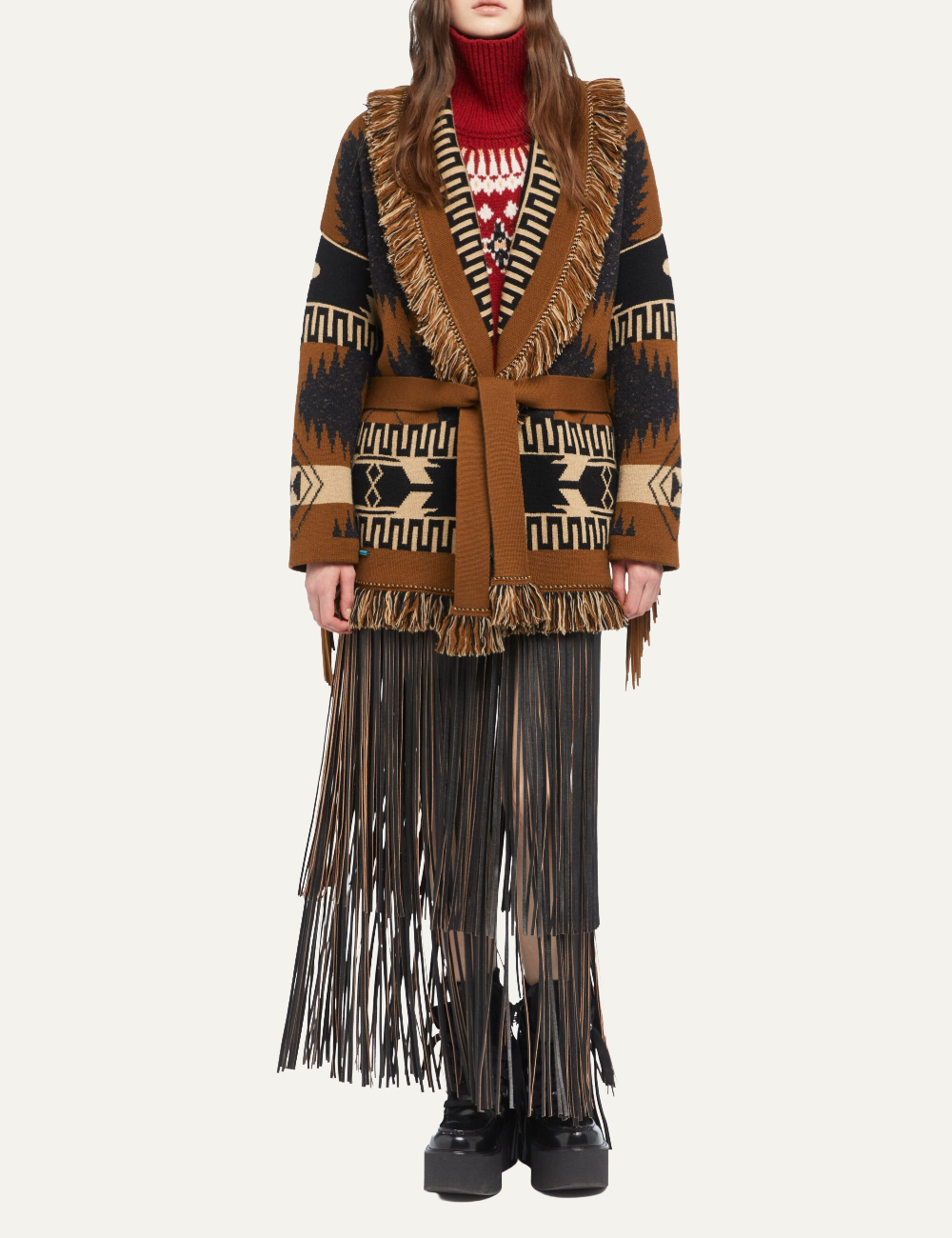 ALANUI DREAMSCAPE CARDIGAN BLACK DAKAR