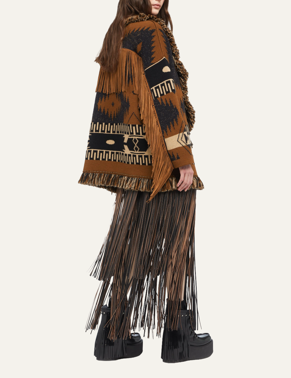 ALANUI DREAMSCAPE CARDIGAN BLACK DAKAR