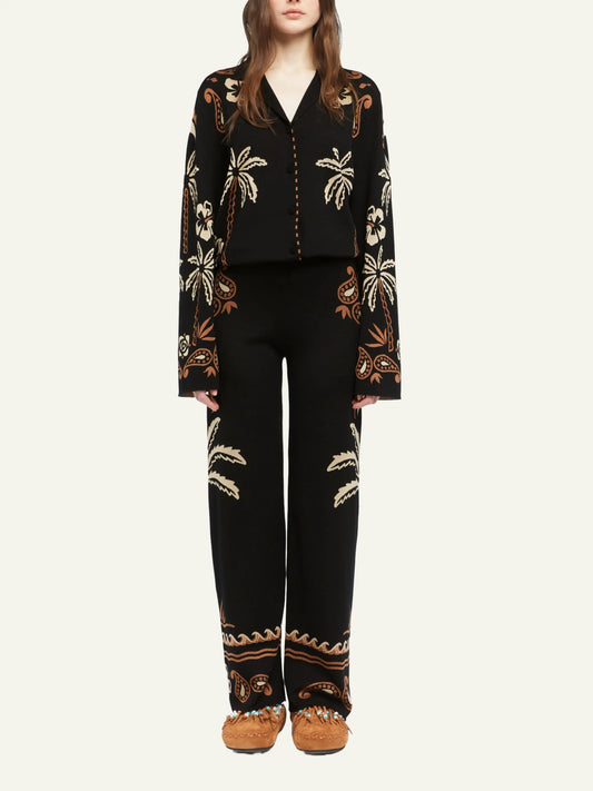 ALANUI GLIMPSE OF EDEN PANTS BLACK-DAKAR