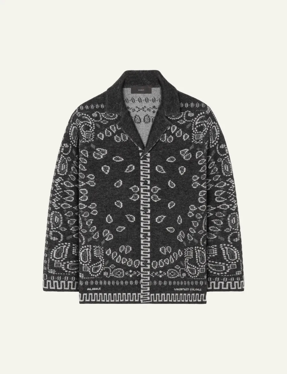 ALANUI BANDANA JACQUARD SHIRT CHARCOAL