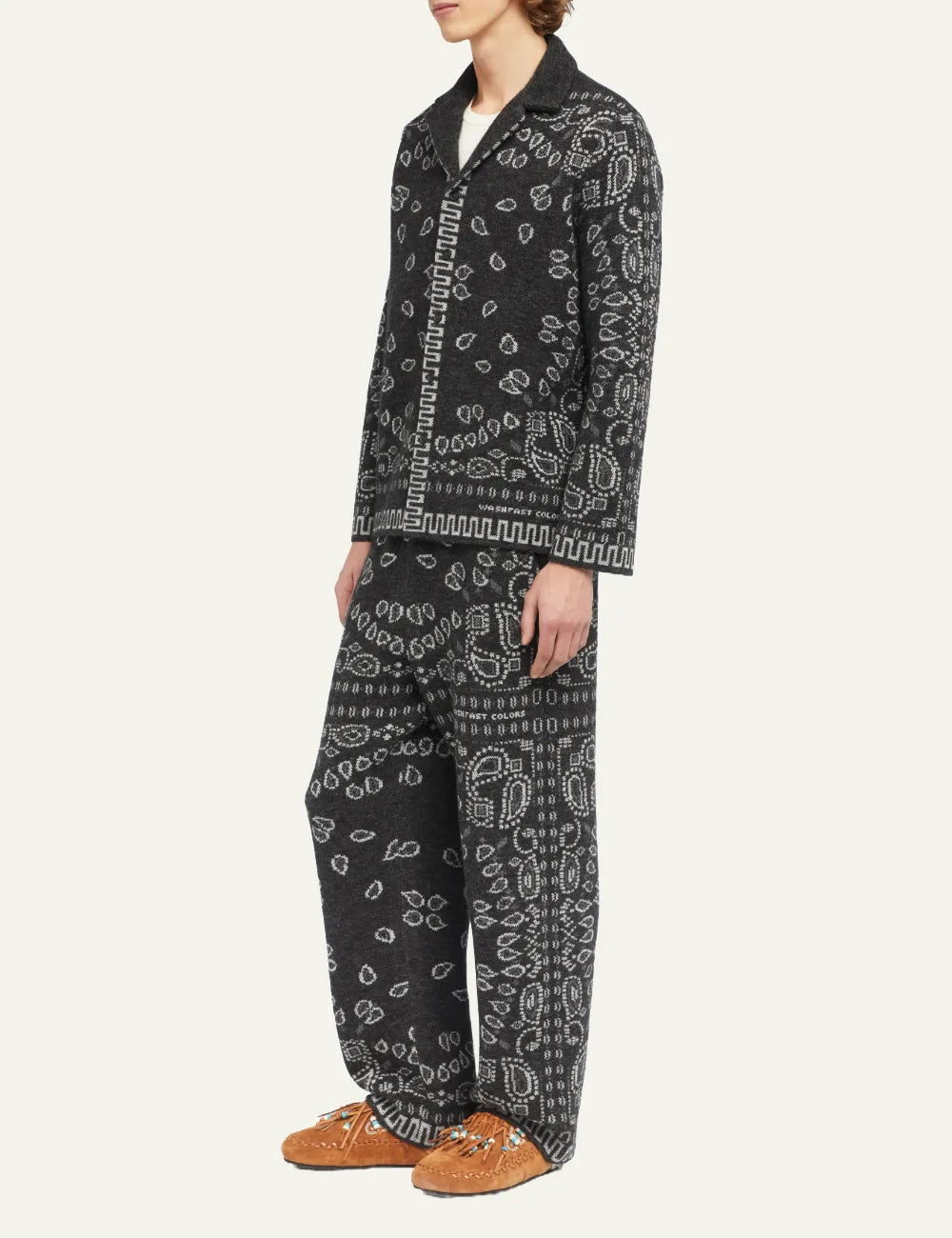 ALANUI BANDANA JACQUARD SHIRT CHARCOAL