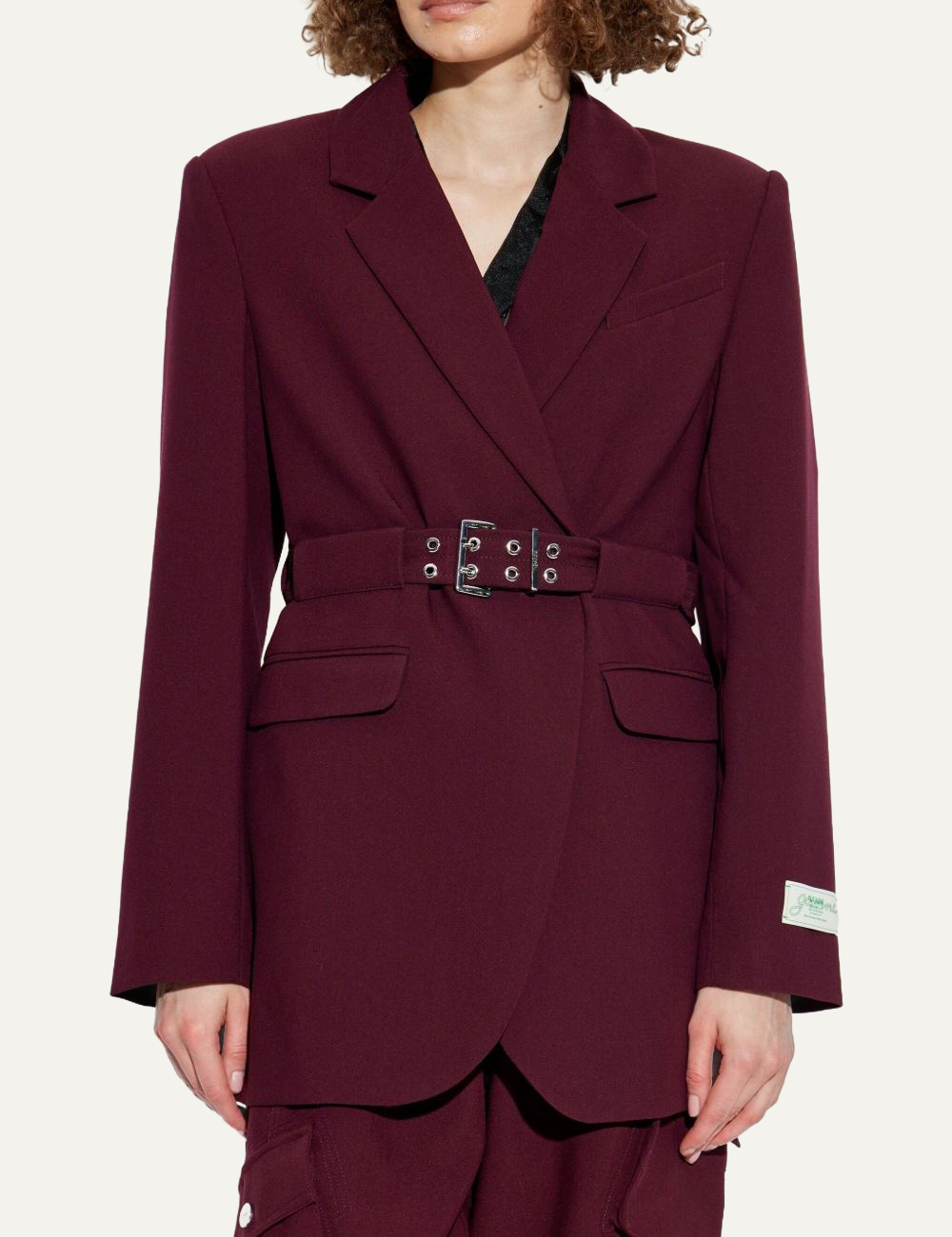 GANNI FUTURE TWILL SUITING BLAZER