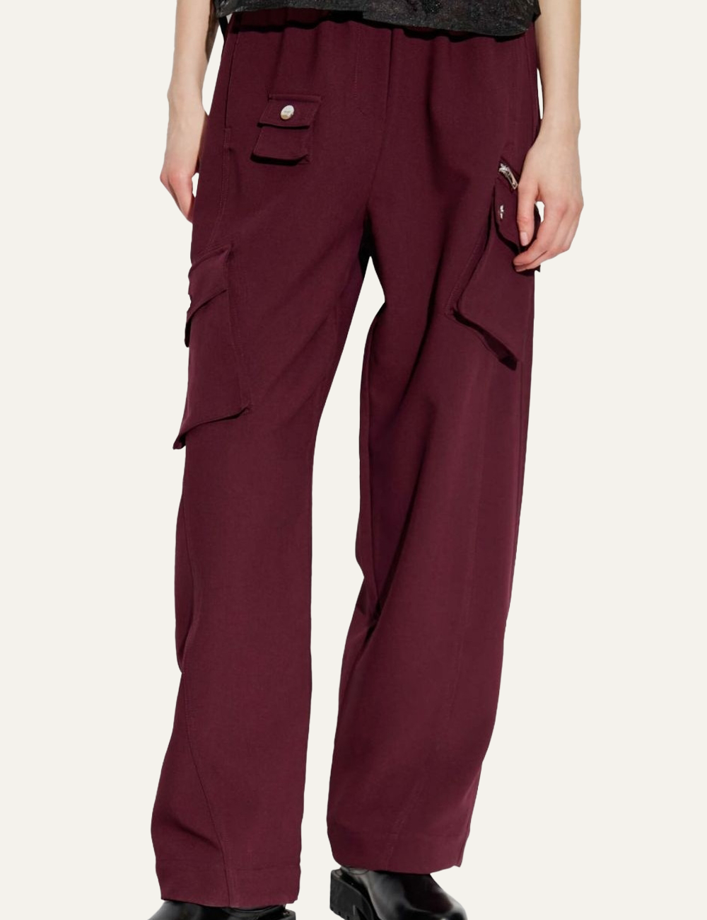 GANNI FUTURE TWILL SUITING PANTS