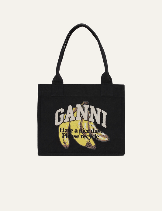 GANNI LARGE EASY SHOPPER POCKET BANANA