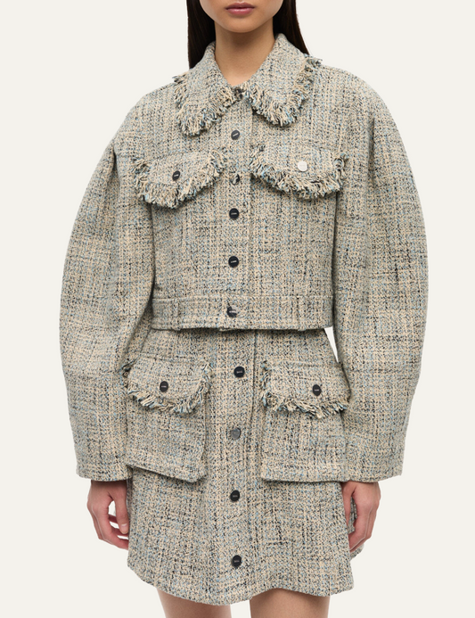 GANNI TWEED JACKET
