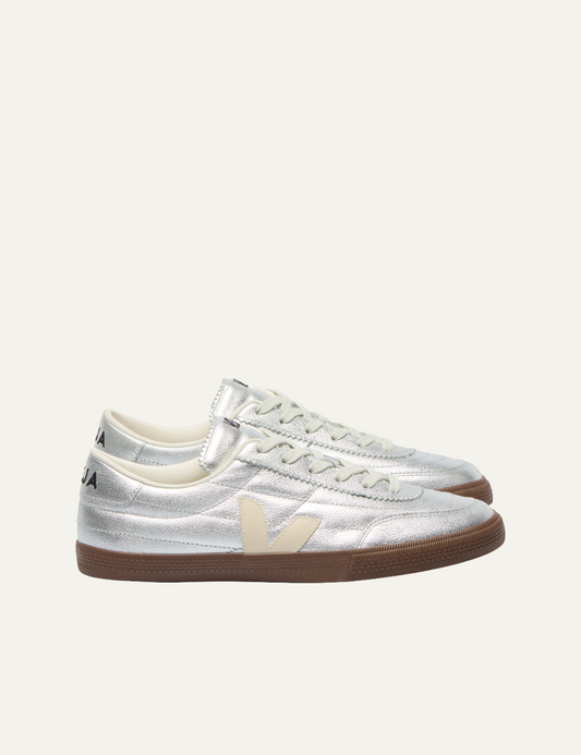 VEJA PANENKA LEATHER SILVER WHITE PIERRE BARK