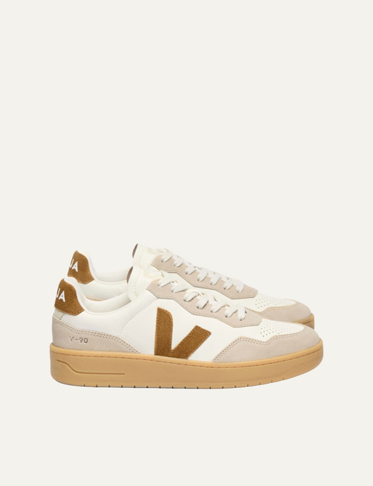 VEJA V-90 LEATHER PURE CAMEL ALMOND NATURAL