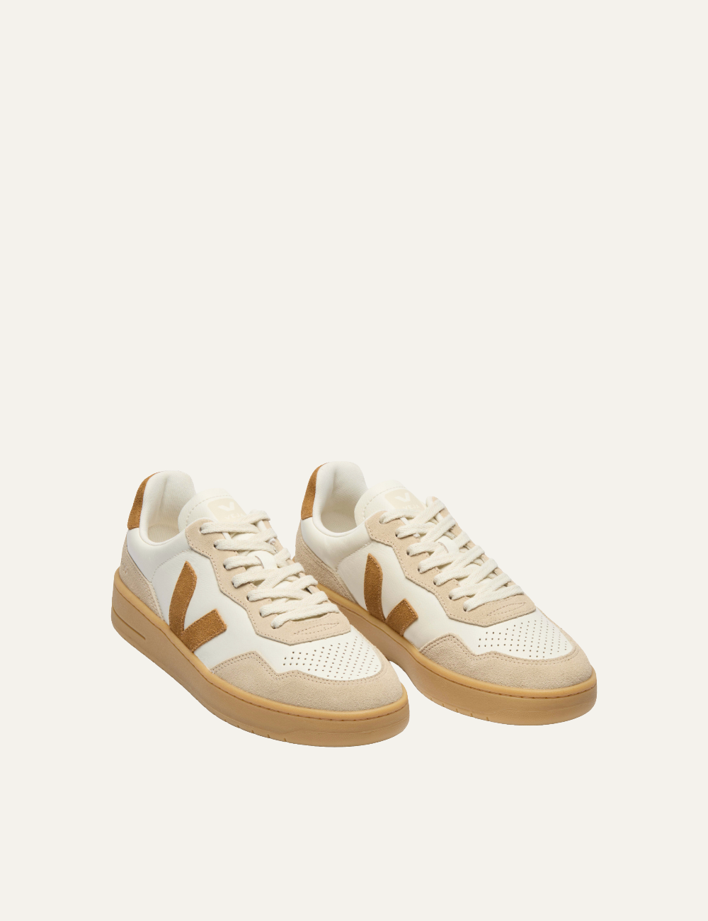 VEJA V-90 LEATHER PURE CAMEL ALMOND NATURAL