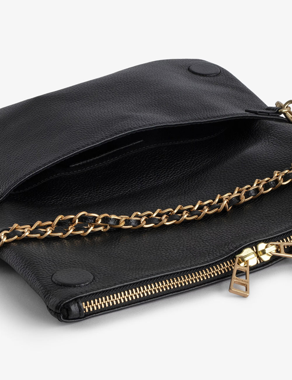 ZADIG&VOLTAIRE ROCK GRAINED NOIR GOLD